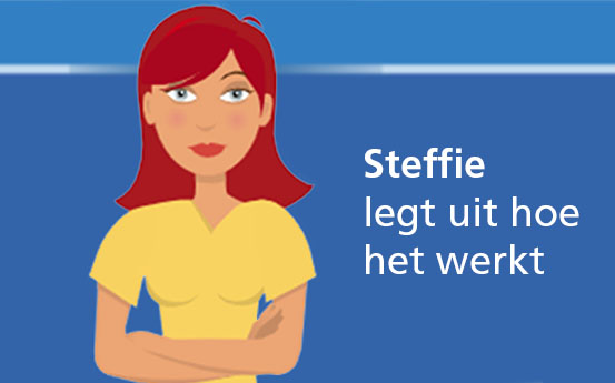 Steffie legt uit hoe de voedselbank werkt